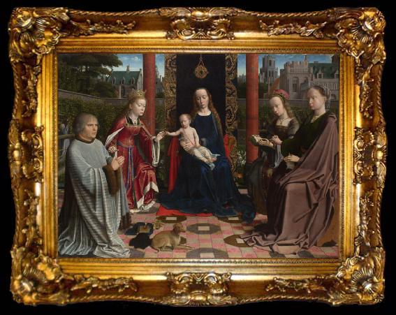 framed  Gerard David The Mystic Marriage of St Catherine (mk08), ta009-2